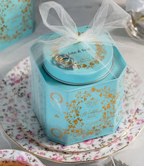 Wedding Tea, Personalized Tin of 30 Sachets